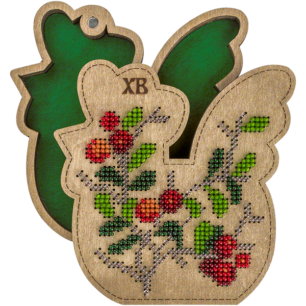 Bead embroidery kit on wood FLK-422