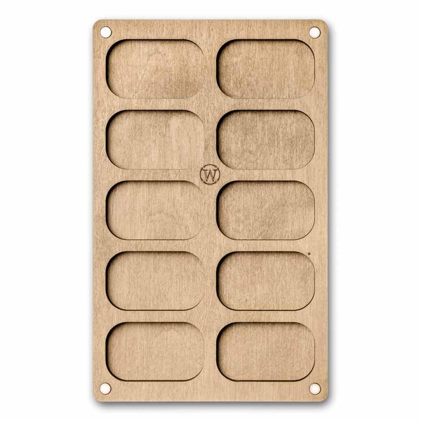 Bead organizer with wooden cover FLZB-196