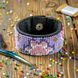 Bead embroidery kit on artificial leather Bracelet (3х17cm) FLBB-109 Black FLBB-109 photo 1