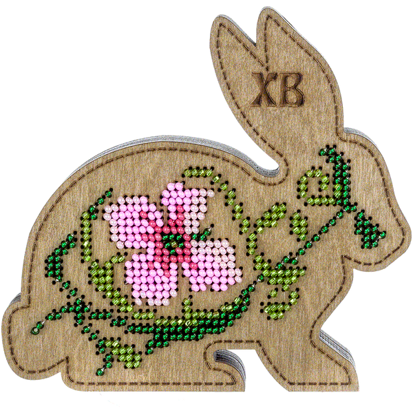 Bead embroidery kit on wood FLK-424