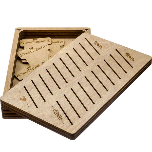 Box for handicraft + 22 bobbins FLZB(N)-053