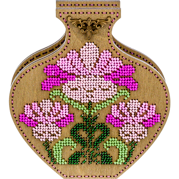 Bead embroidery kit on wood FLK-344