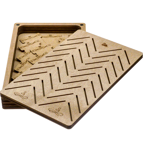Box for handicraft + 38 bobbins FLZB(N)-054