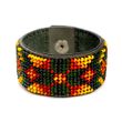 Bead embroidery kit on artificial leather Bracelet (3х17cm) FLBB-112 Khaki FLBB-112 photo 7