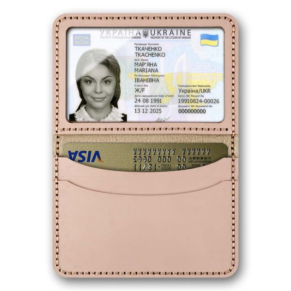 Набор для вышивания нитками на искусственной коже &laquo;Обложка на ID паспорт&raquo; FLHL-098 Розовый FLHL-098 фото