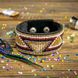 Bead embroidery kit on artificial leather Bracelet (3х22cm) FLBB-027 Black FLBB-027 photo 1
