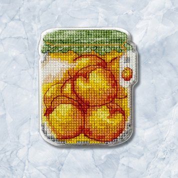 Plastic Cross-Stitch Kit – "Peach Jam" (Double-Sided) FLX-101