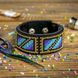 Bead embroidery kit on artificial leather Bracelet (3х22cm) FLBB-028 Black FLBB-028 photo 1