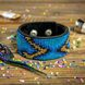 Bead embroidery kit on artificial leather Bracelet (3х22cm) FLBB-029 Black FLBB-029 photo 1