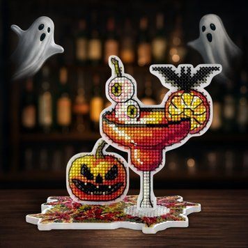 Набор для вышивания нитками на пластиковой основе &laquo;Коктейль &ldquo;Глаз летучей мыши&rdquo;&raquo; FLX-126