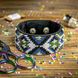 Bead embroidery kit on artificial leather Bracelet (3х22cm) FLBB-031 Black FLBB-031 photo 1