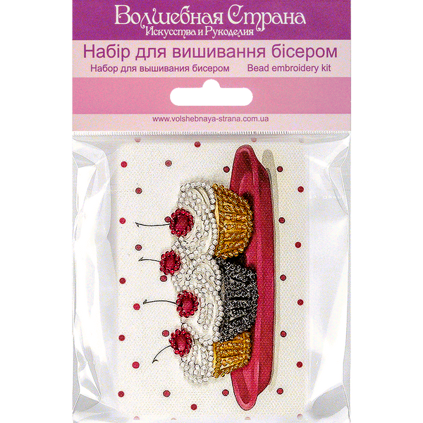 Bead embroidery magnet FLA-299