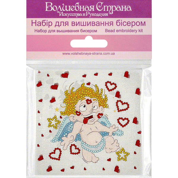 Bead embroidery magnet FLA-082