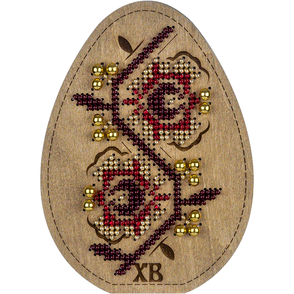 Bead embroidery kit on wood FLK-414