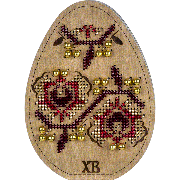 Bead embroidery kit on wood FLK-414