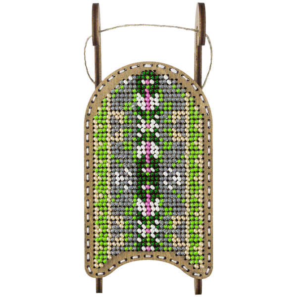 Bead embroidery kit on wood FLK-464