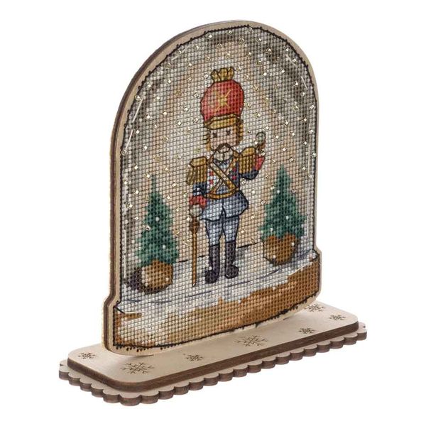 Cross-stitch kit on wood FLW-048