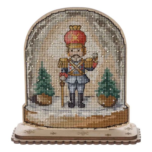 Cross-stitch kit on wood FLW-048