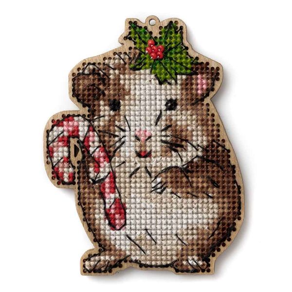 Cross-stitch kit on wood FLW-056