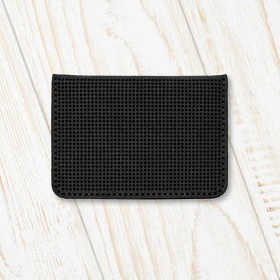 Аrtificial leather embroidery blank ID Passport Cover FLBE(BB)-036 Black