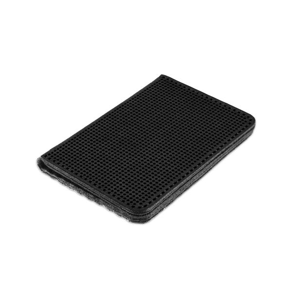 Аrtificial leather embroidery blank ID Passport Cover FLBE(BB)-036 Black