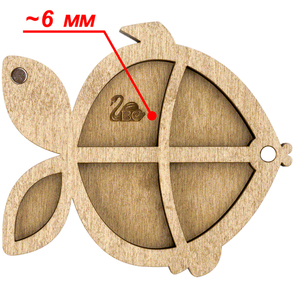 Органайзер для бісеру з дерев'яною кришкою FLZB-105 FLZB-105 фото