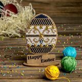 Набор для вышивания бисером на деревянной основе &laquo;Пасхальное яйцо &ldquo;Happy Easter&rdquo;&raquo; FLK-437 FLK-437 фото