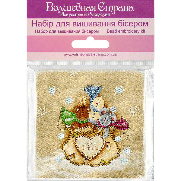 Bead embroidery magnet FLA-055