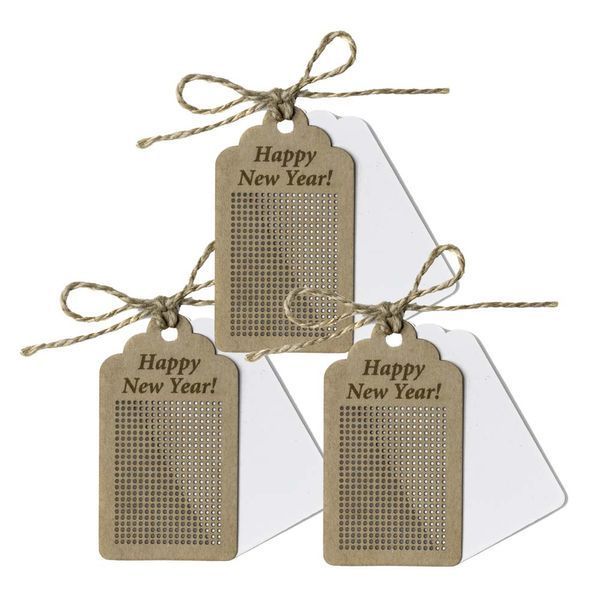 Заготовка для вишивки з картону &laquo;Happy New Year!&raquo; FLBE(C)-010 (3 штуки)
