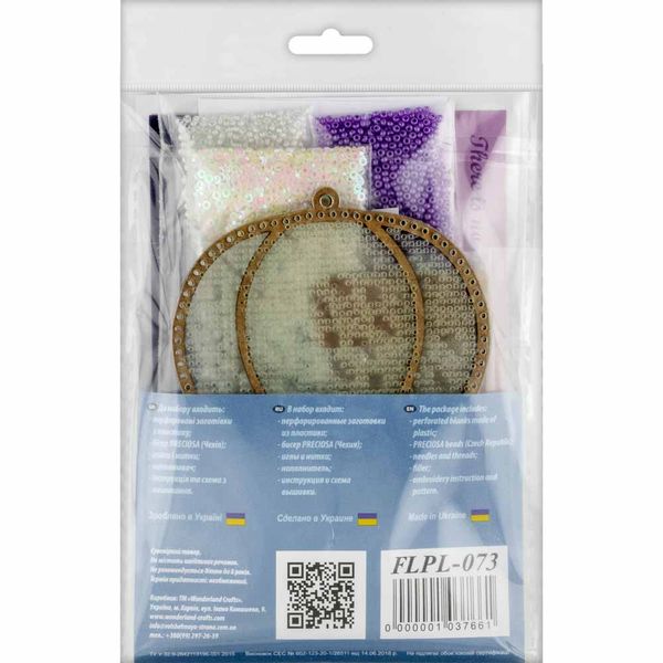Bead embroidery kit on a plastic base FLPL-073