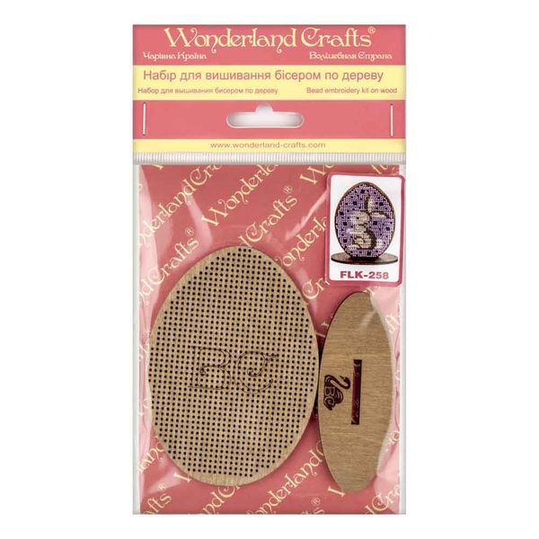 Bead embroidery kit on wood FLK-258