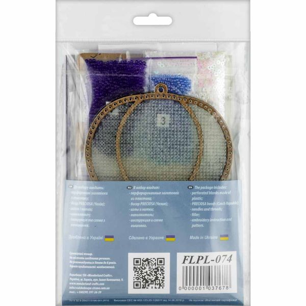 Bead embroidery kit on a plastic base FLPL-074