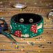 Bead embroidery kit on artificial leather Bracelet (3х22cm) FLBB-042 Black FLBB-042 photo 1