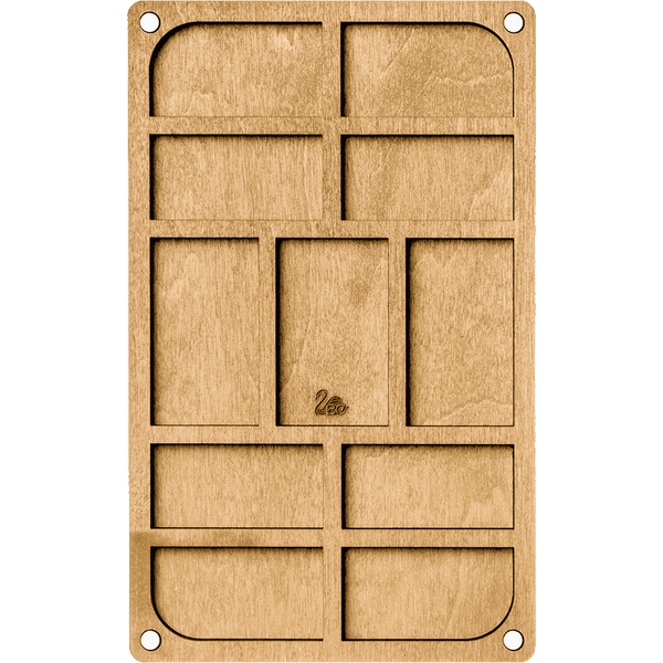 Органайзер для бісеру з дерев'яною кришкою FLZB-061 FLZB-061 фото