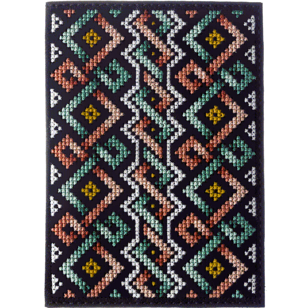 Cross-stitch kit on artificial leather FLHL-042