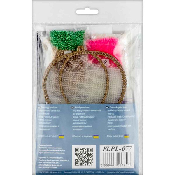 Bead embroidery kit on a plastic base FLPL-077