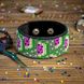 Bead embroidery kit on artificial leather Bracelet (3х22cm) FLBB-045 Black FLBB-045 photo 1