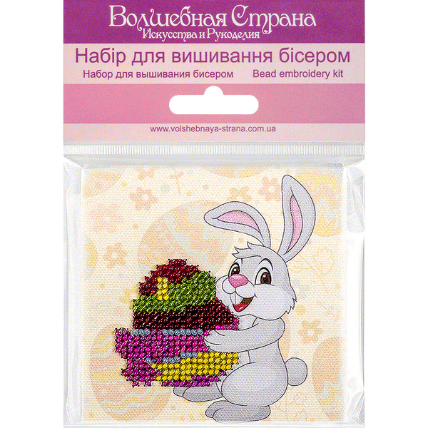 Bead embroidery magnet FLA-263