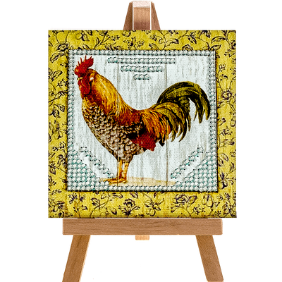 Bead embroidery kit with easel FLMD-058