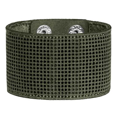 Аrtificial leather embroidery blank Bracelet (4х22cm) FLBE(BB)-053 Khaki