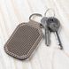 Аrtificial leather embroidery blank Key ring FLBE(BB)-003 Latte FLBE(BB)-003 photo 1