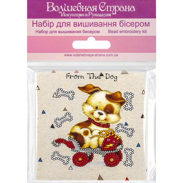 Bead embroidery magnet FLA-118