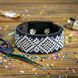 Bead embroidery kit on artificial leather Bracelet (3х22cm) FLBB-051 Black FLBB-051 photo 1