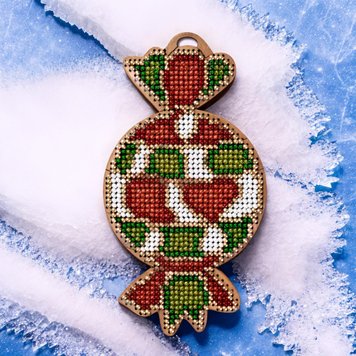 Bead embroidery kit on wood FLK-567