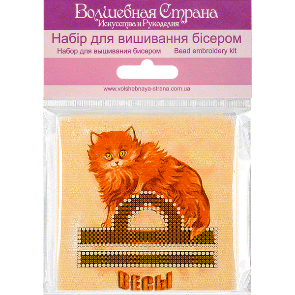 Bead embroidery magnet FLA-019