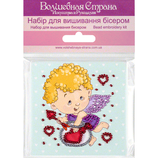 Bead embroidery magnet FLA-269