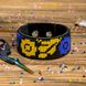 Bead embroidery kit on artificial leather Bracelet (3х22cm) FLBB-002 Black FLBB-002 photo 1