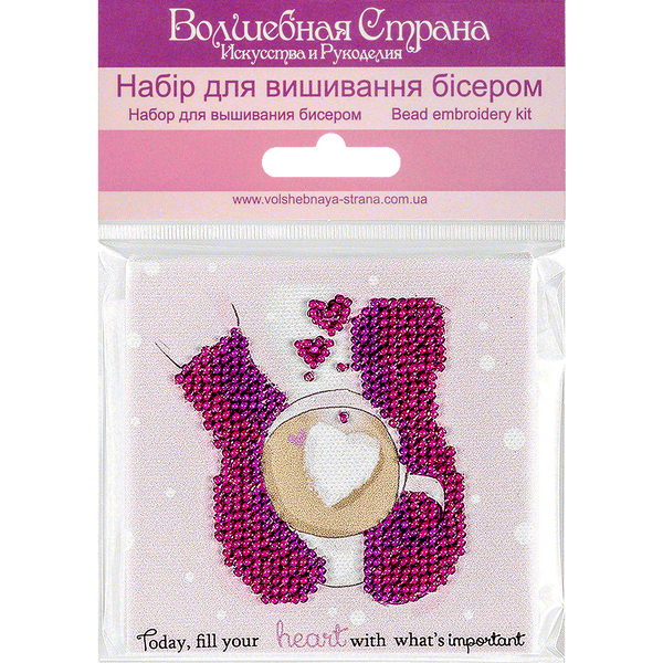 Bead embroidery magnet FLA-234