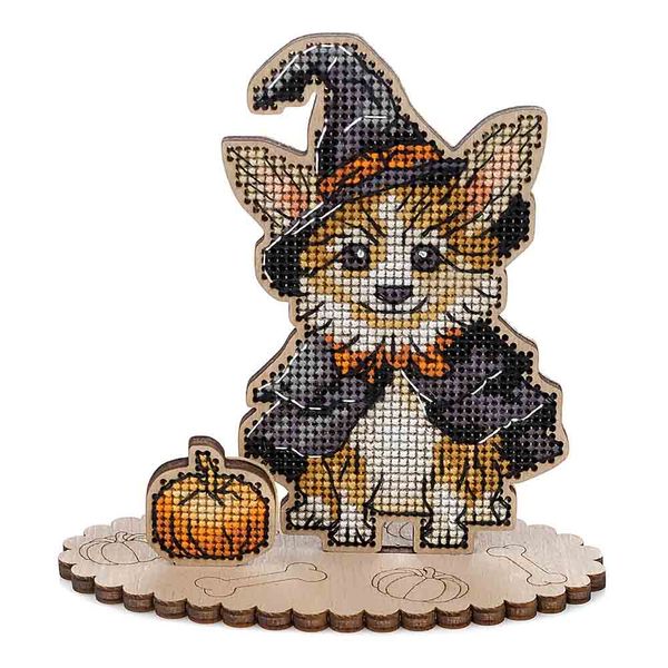 Cross-stitch kit on wood FLW-050