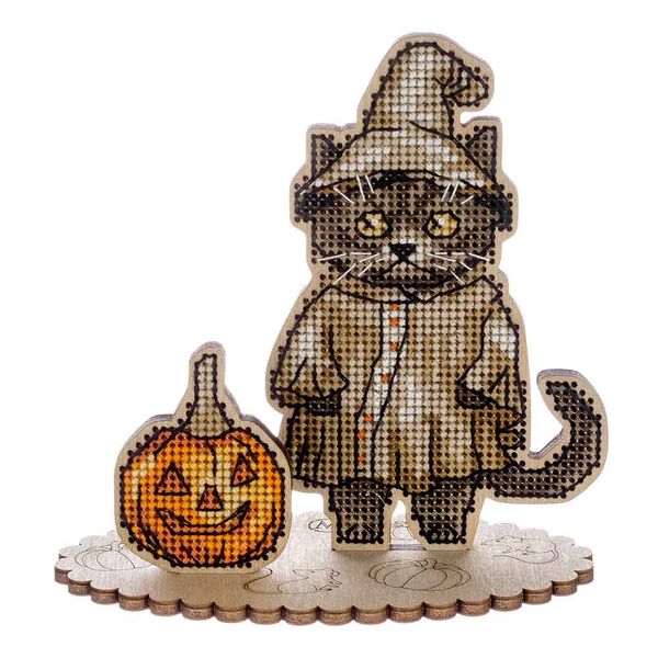 Cross-stitch kit on wood FLW-058